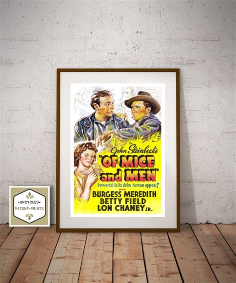 Of Mice and Men 1939 Movie Poster Prints Digital Download | Etsy