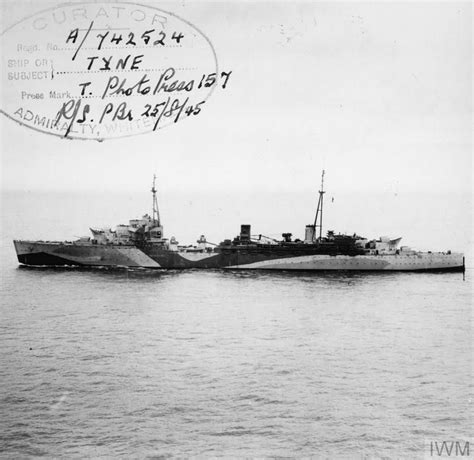 HMS Tyne(F24), one of the two Hecla class Destroyer depot ships . Built ...