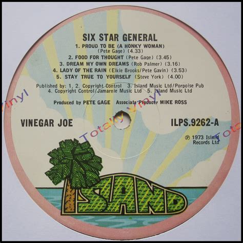 Totally Vinyl Records || Vinegar Joe - Six star general LP