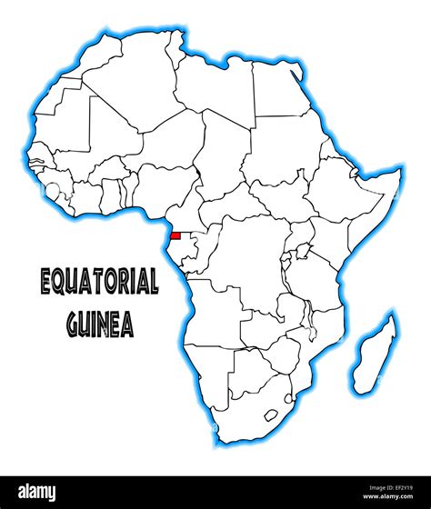 Equatorial Guinea Africa Map - Map Of Rose Bowl