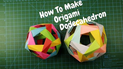 TUTORIAL: Dodecahedron Technical Origami - YouTube