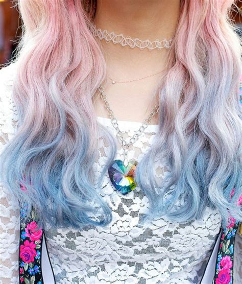 pastel pink blue hair | Hair