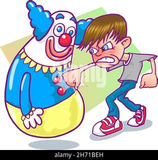 Bobo doll experiment, albert bandura Stock Photo - Alamy