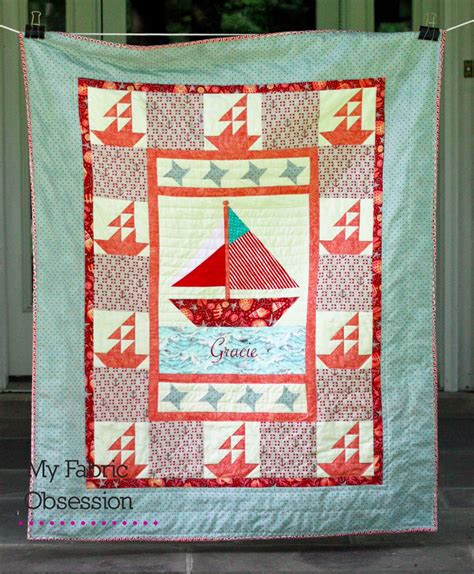 My Fabric Obsession: Nautical Quilt - take 2