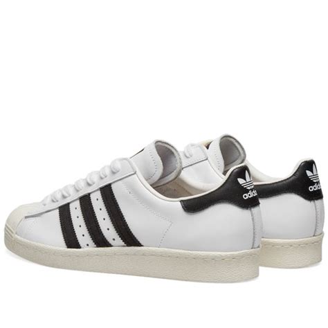 Adidas Superstar 80s White, Black & Chalk | END. (US)