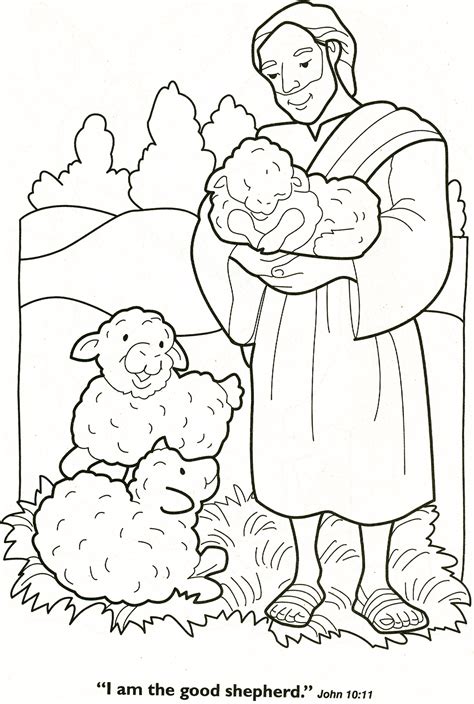 The Lost Sheep Coloring Page : Pin On Vbs Parables Of Jesus : - Photo ...