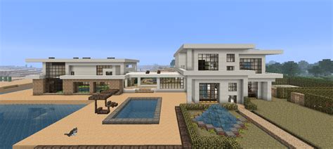 Modern House Minecraft - Minecraft Modern Stone House - Minecraft House Design : Home ...