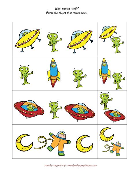 Space Worksheets For Kindergarten