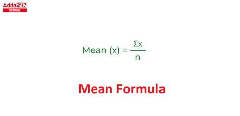 Mean Formula in Maths for Class 10
