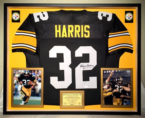 Premium Framed Franco Harris Autographed / Signed Steelers - Etsy