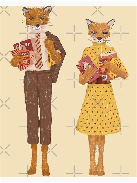 "Fantastic Mr. fox and Mrs. Fox Funny" Poster for Sale by VINU-DESIGNS ...