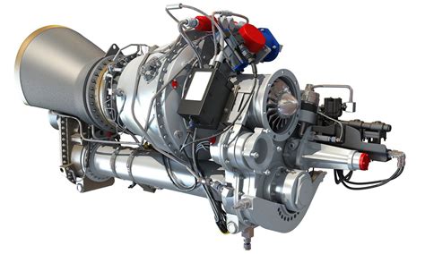 Turboshaft Engine 3D Model | Engineering, Helicopter, 3d model