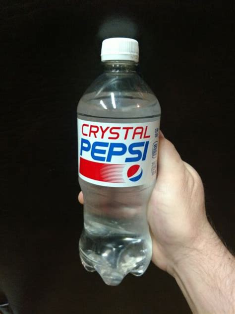 RARE FULL CLEAR CRYSTAL PEPSI 20oz Bottle LIMITED TIME EXP NOV 2017 | eBay