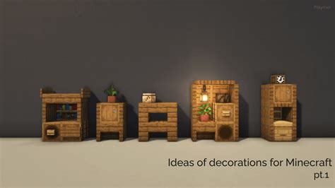 Simple ideas of decorations for Minecraft. : r/Minecraftbuilds