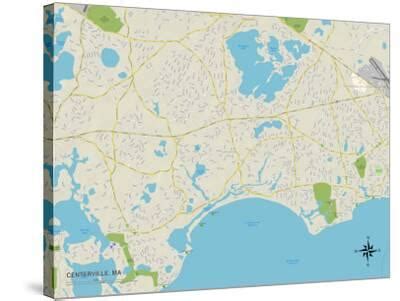 'Political Map of Centerville, MA' Prints | AllPosters.com