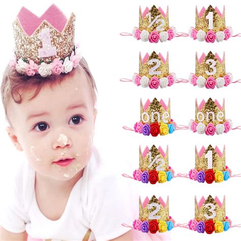 Birthday Crown baby headband 1st birthday toddler crown headband ...