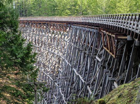 Kinsol Trestle Bridge near Victoria, British Columbia. Photograph by ...