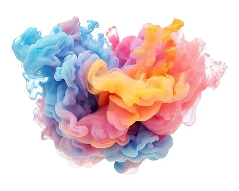 Abstract colorful pastel color cloud on transparent background ...