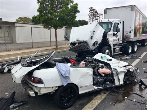 Car Tumbles, Smashes Into Big Rig On W. McFadden Avenue | Orange County ...