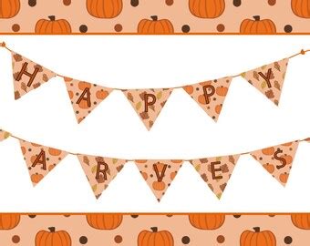 Popular items for harvest banner on Etsy