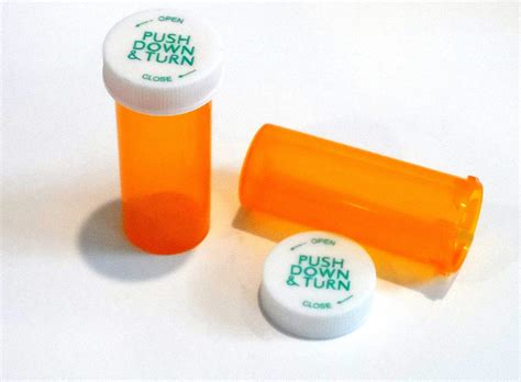 Plastic Orange Medicine Bottle • Bongia