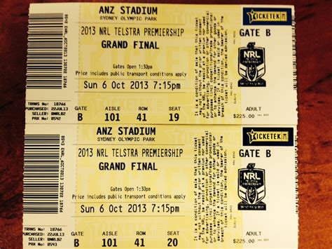 Last chance to bid on two NRL 2013 Grand Final tickets - Menslink