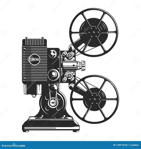 Vector Llustration Mechanical Movie Camera - HooDoo Wallpaper