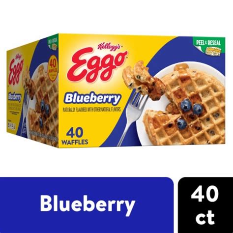 Kellogg's® Eggo® Blueberry Frozen Waffles, 40 ct / 1.23 oz - Kroger