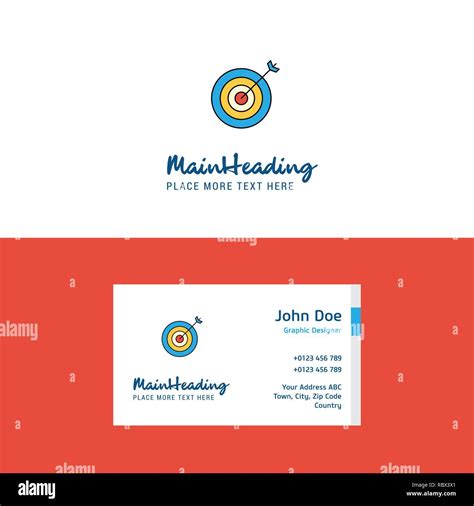 Flat Dart Logo and Visiting Card Template. Busienss Concept Logo Design ...