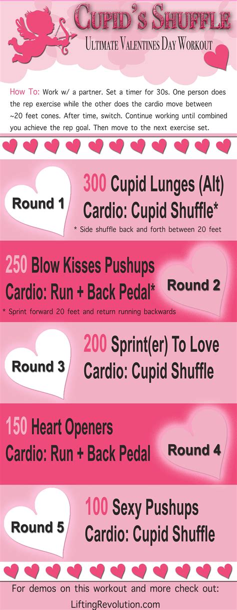 cupid-shuffle-workout-valentines-partner | Partner workout, Valentines ...