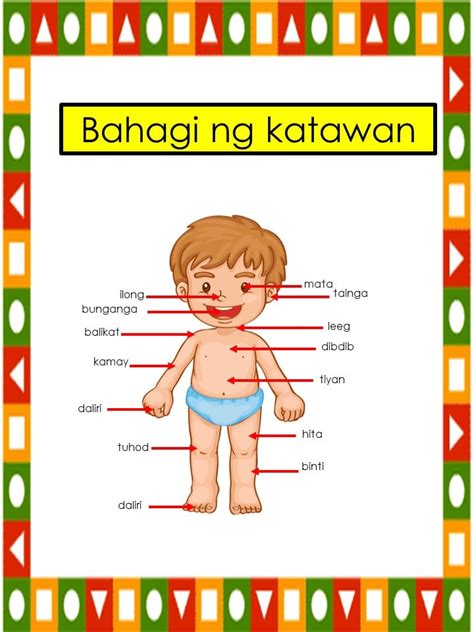 P E Grade 1 Worksheets Bahagi Ng Katawan - bahagi naibenta