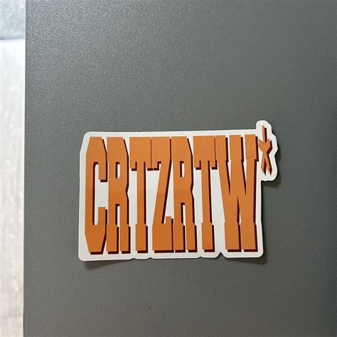 Corteiz White and Orange Stickers | Depop