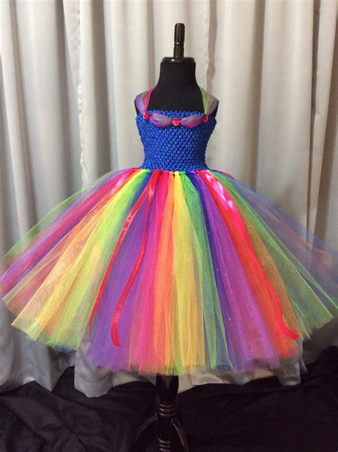 Primary Rainbow Princess Tutu Dress for Girls Princess Dress | Etsy