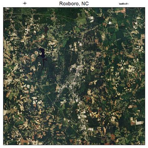 Aerial Photography Map of Roxboro, NC North Carolina