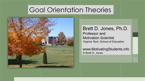 Theory: Goal Orientation - MUSIC Model of Motivation