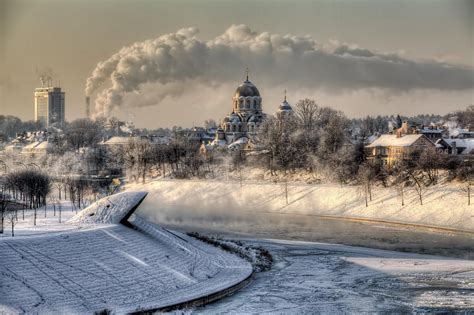 Vilnius in Winter. -25°C | Winter landscape, Winter landscape ...