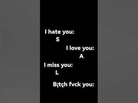 I hate you, I love you, I miss you... #foryoupage #shorts #fyp #tiktok ...