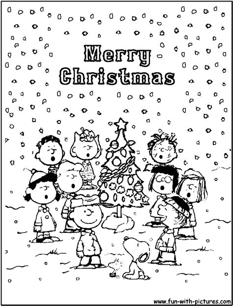 Peanuts Christmas Coloring Page of peanuts christmas | Christmas ...