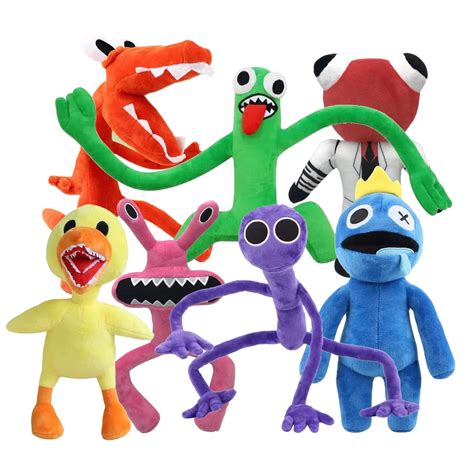 POPRORE 7PCS Rainbow Friends Plush Toys Rainbow Friends Stuffed Animal Plush Doll Toys for Fans ...