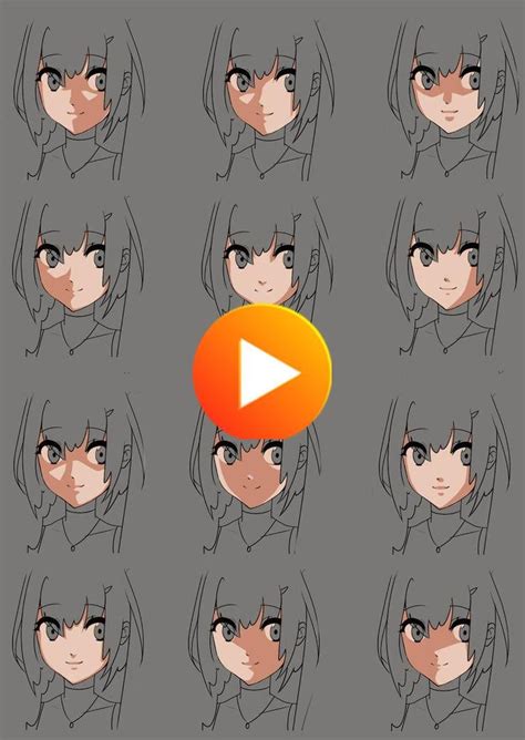 deviantARTの上momodesuuuによってアニメ顔シェーディング練習 | Anime art tutorial, Shadow ...