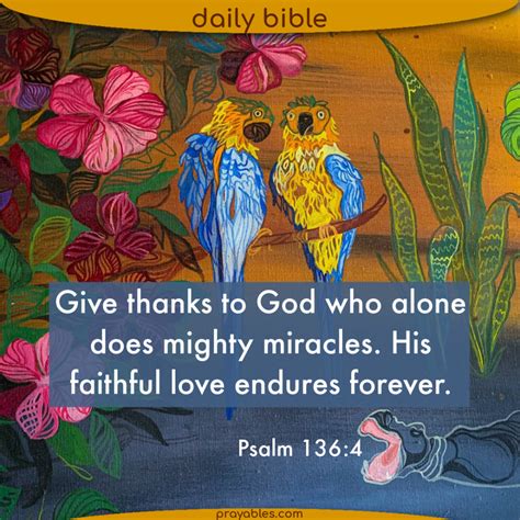 Bible psalm 136 4 prayables – Artofit