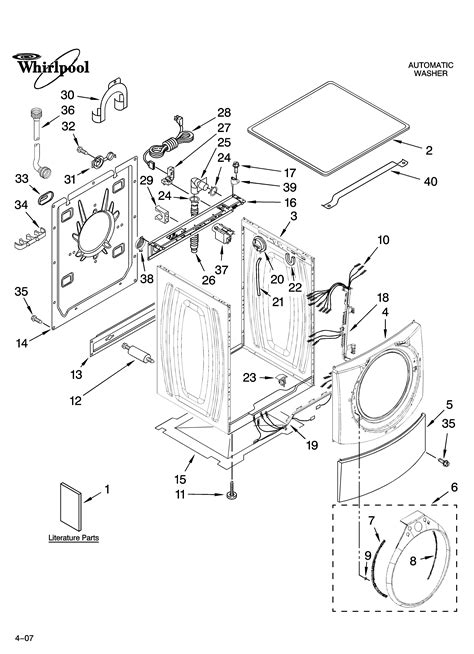 Whirlpool duet front load washer parts diagram