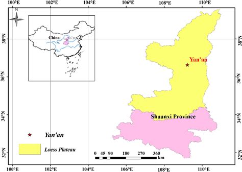 Location map showing loess distribution in China and the sampling site... | Download Scientific ...