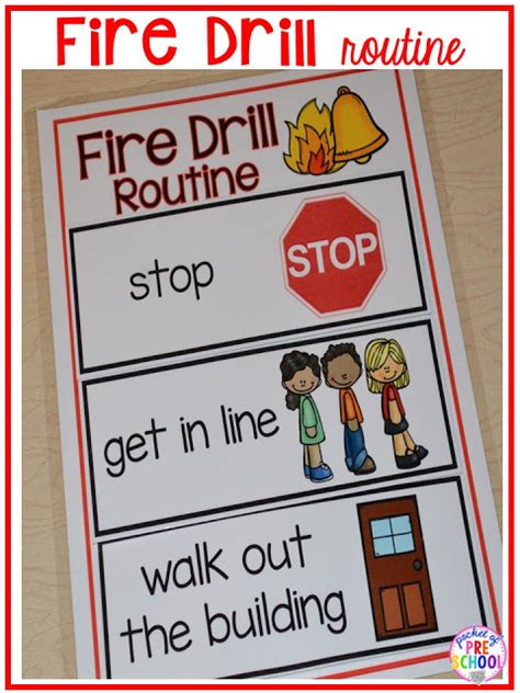 Emergency Drills Visual Routine Posters & Supports (Fire Drill ...