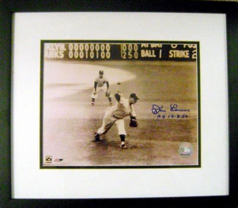 Don Larsen autographed 8x10 Photo framed matted (New York Yankees World Series Perfect Game Last ...