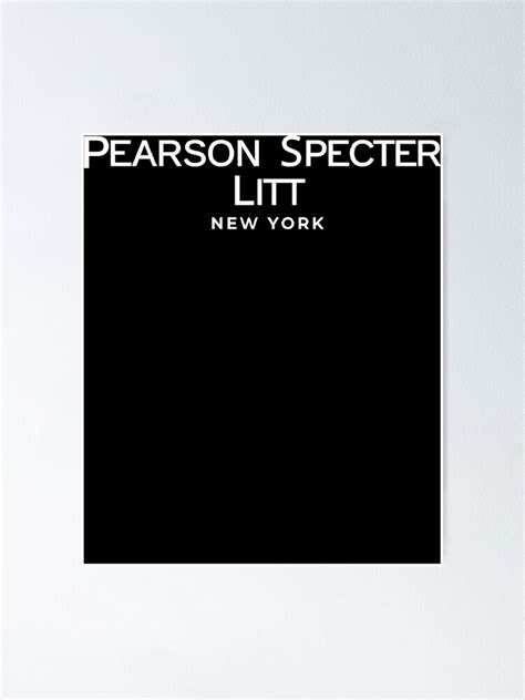 "Pearson Specter Litt Logo " Poster for Sale by davidhillfg | Redbubble