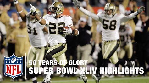 Saints vs. Colts | Super Bowl XLIV Highlights | 50 Years Of Glory | NFL ...