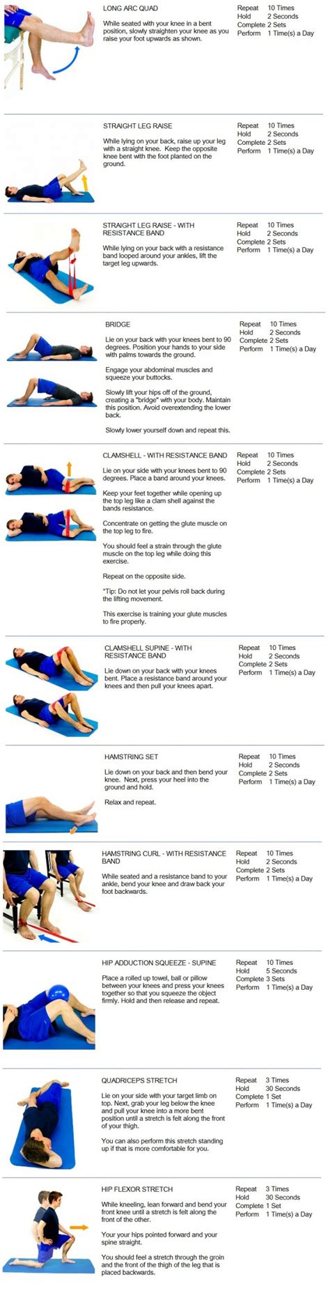 Pt Exercises Before Knee Replacement at Brett Cruz blog