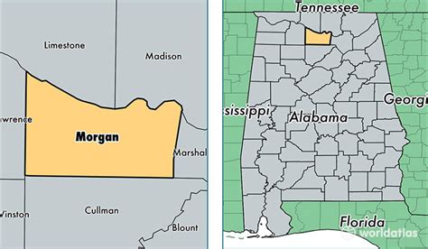 Morgan County, Alabama / Map of Morgan County, AL / Where is Morgan County?