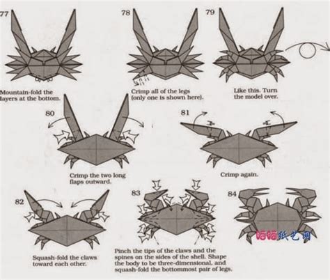 origami crab instructions ~ origami animation